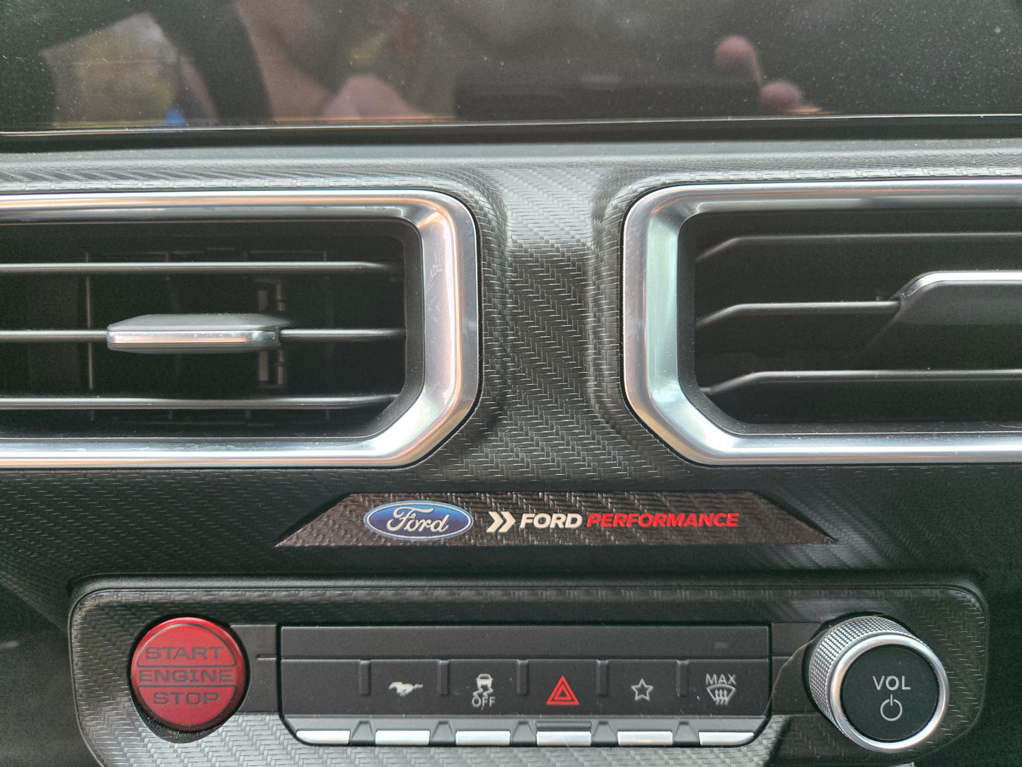 2024+ Ford Mustang Airbag Light Cover-Ford Performance logo