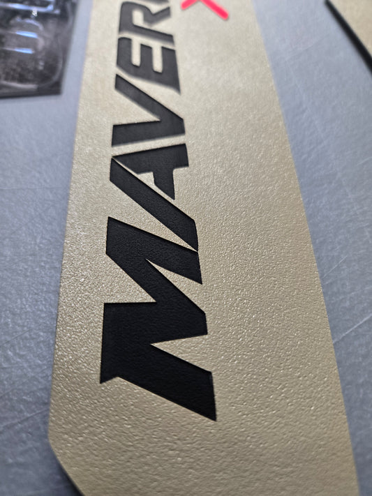 Can-Am Maverick X3 XRS 2 Seater Acrylic Badge & Graphic Kit (2017–2026) Tan Color