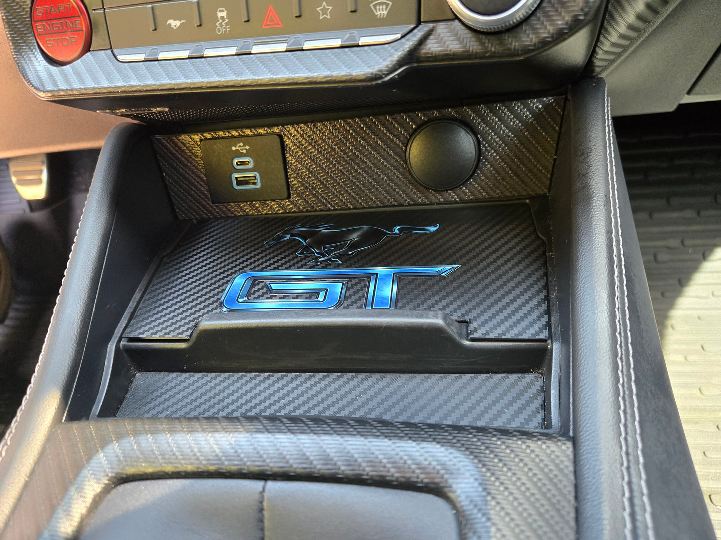 2024+ Ford Mustang Charging Port Cover
