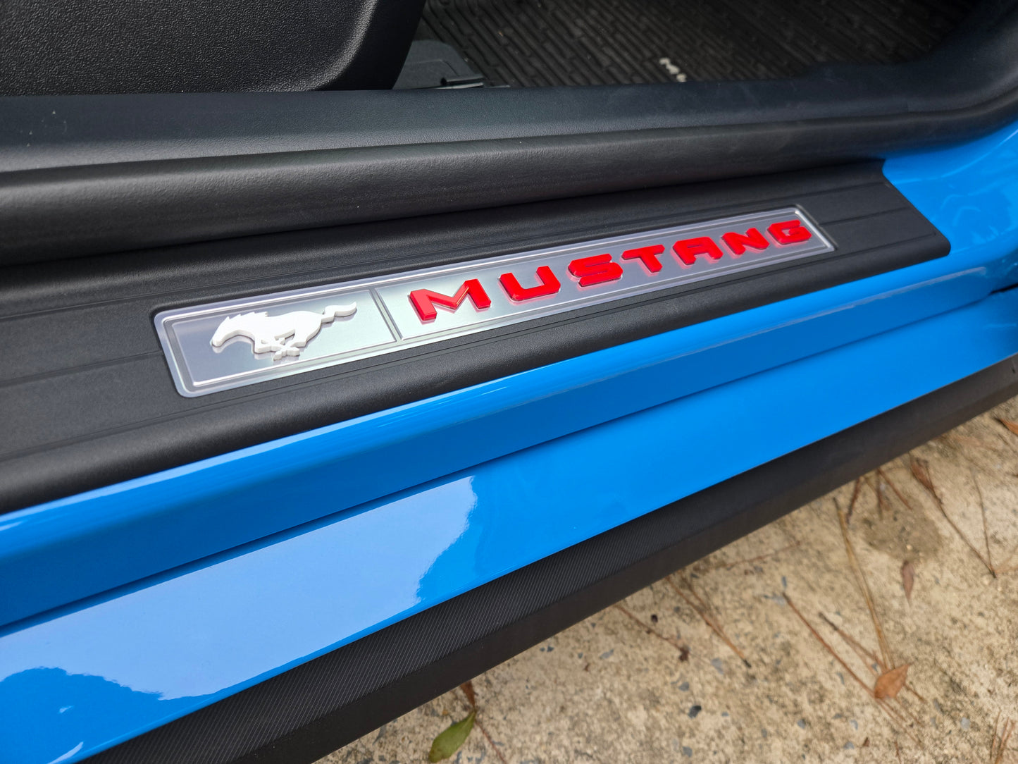2024+ Ford Mustang Door Sill Pony and Mustang Letters