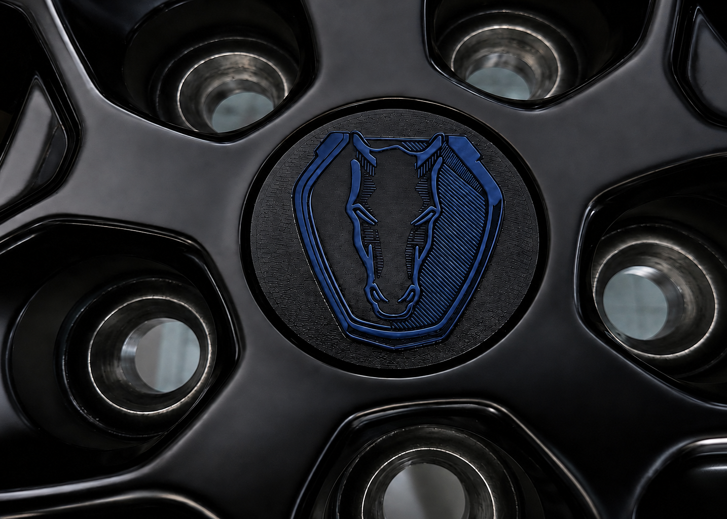 Mustang OEM Wheel Center Caps – Set of 4 Darkhorse logo