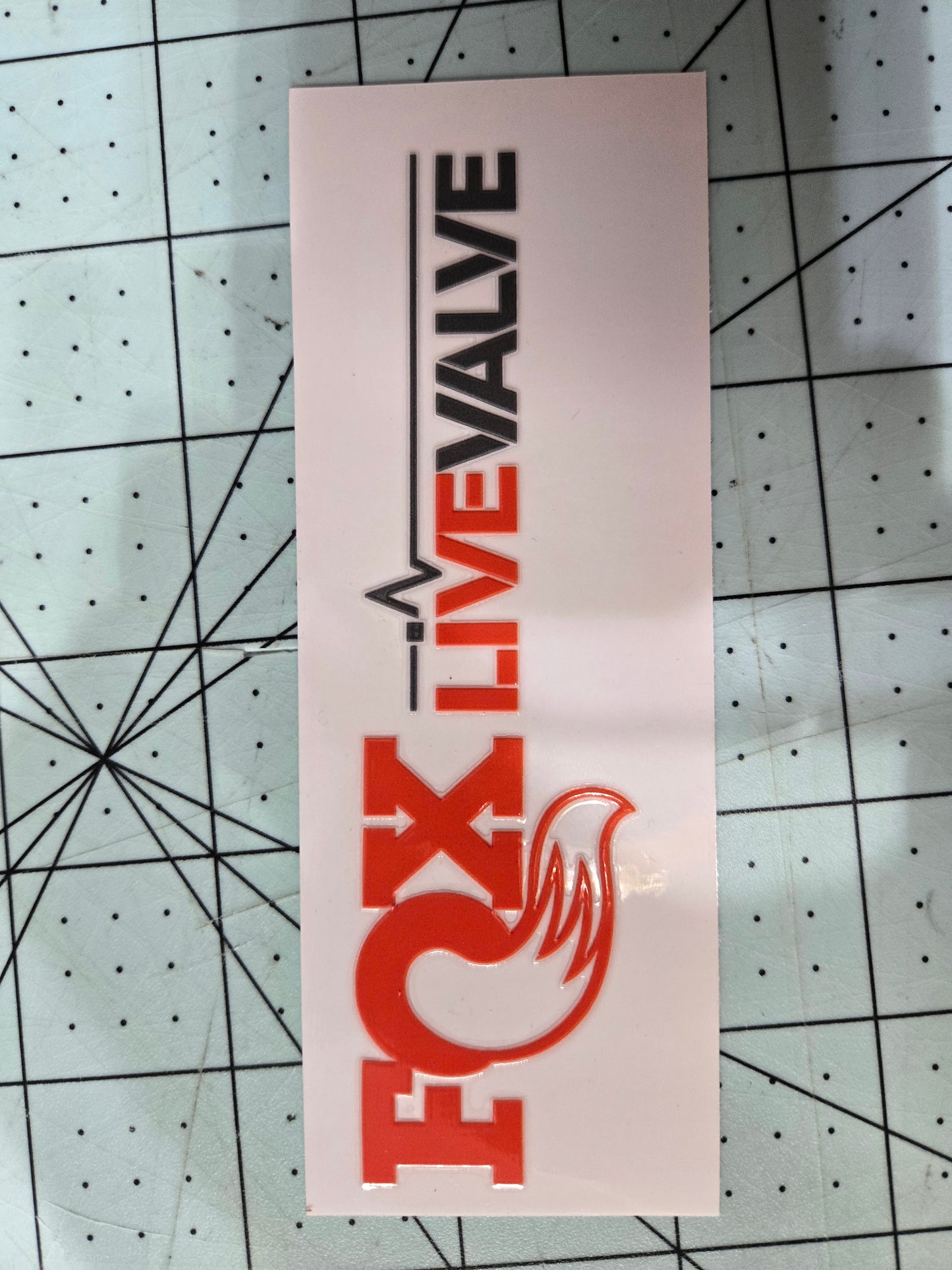 FOX Live Valve UV Printed Decals (Set of 2)