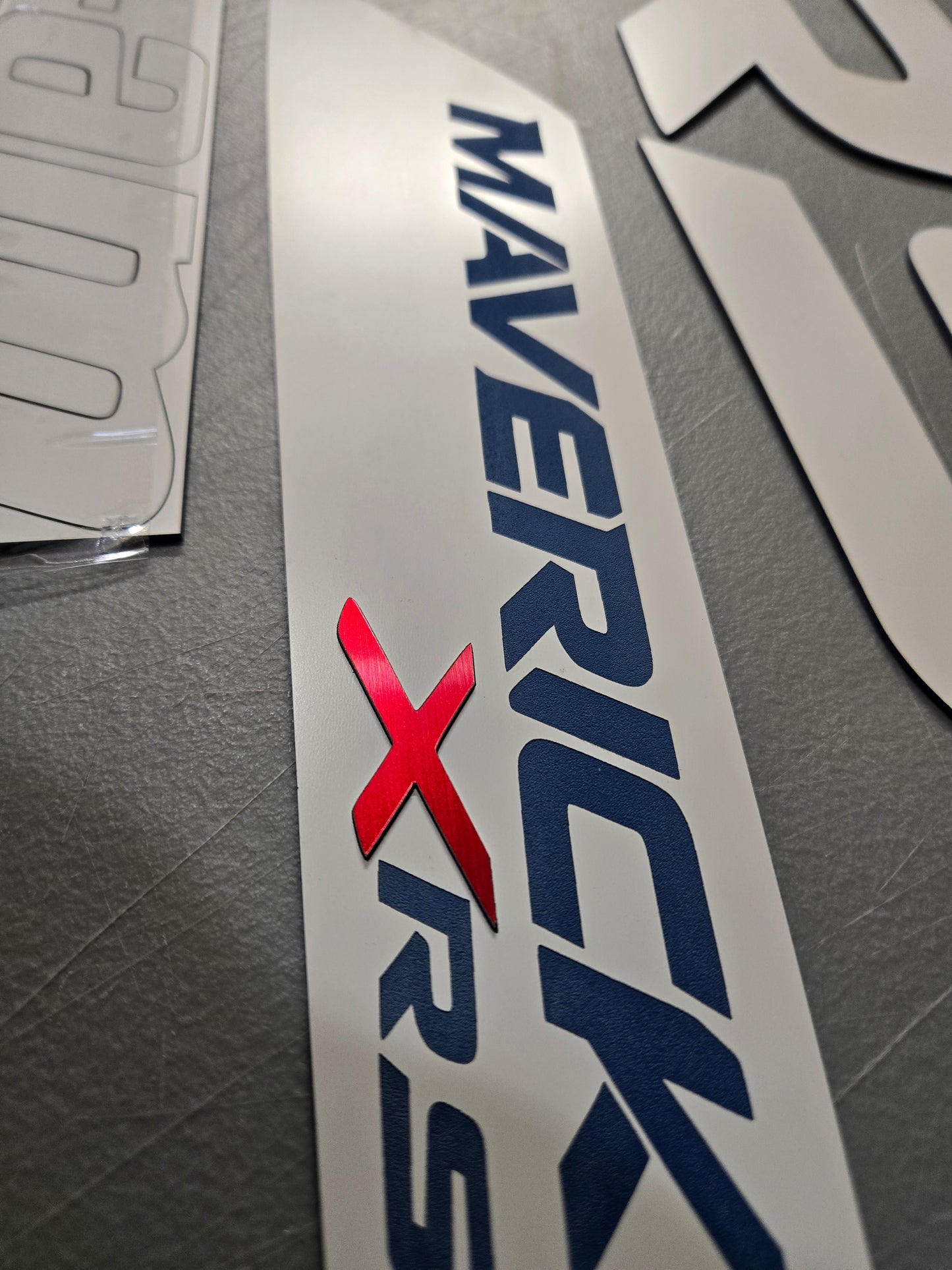 Can-Am Maverick X3 XRS 2 Seater Acrylic Badge & Graphic Kit (2017–2026) White Color